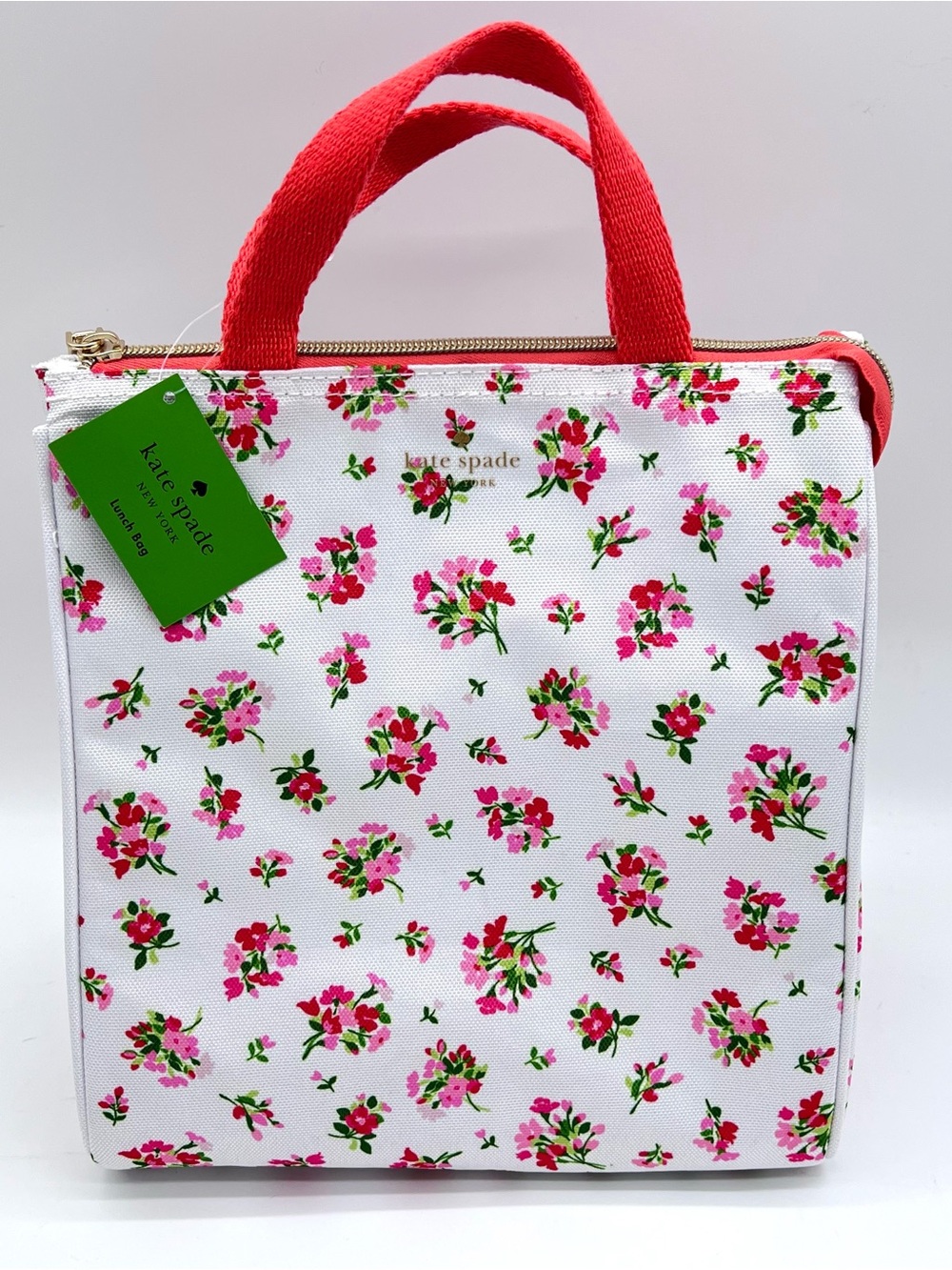 NWT Kate Spade Floral Insulated Lunch Tote + Matching Headband - Picture 2 of 16